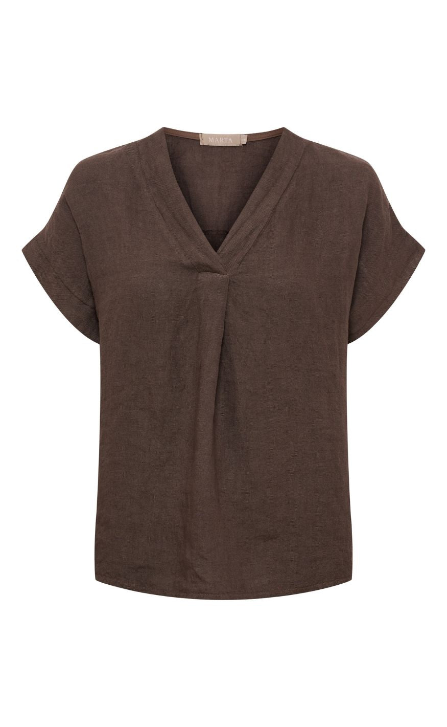 Marta Du Chateau Bluse Bellissima Mocca