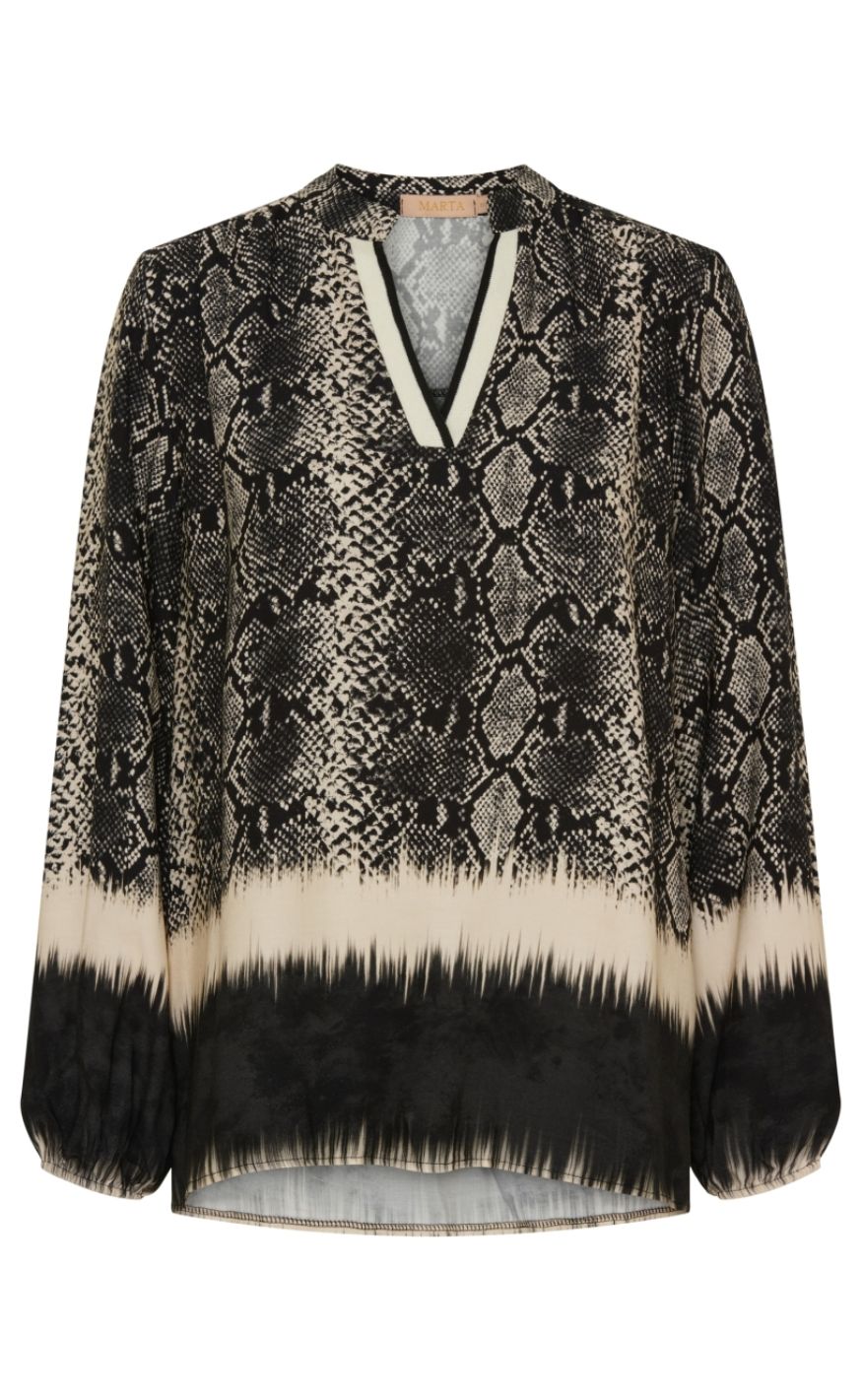 Marta Du Chateau Bluse Emmanuelle Nero