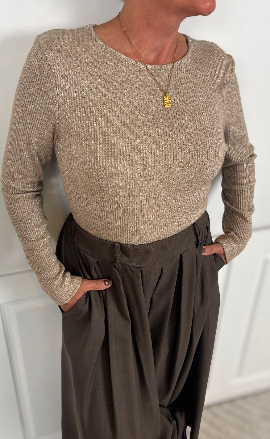 Marta Du Chateau Bluse Lunara Camel