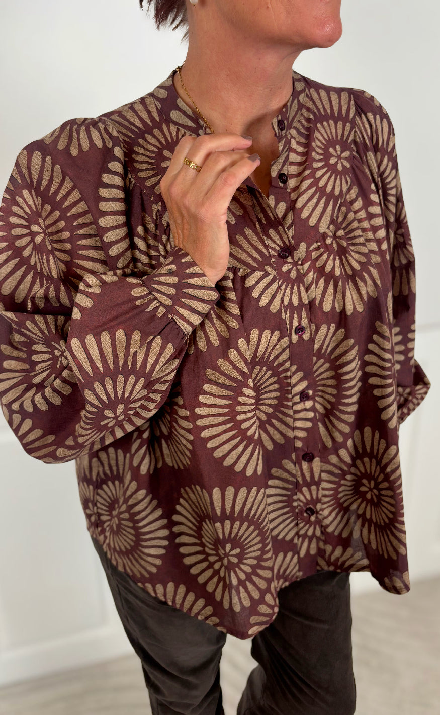 Marta Du Chateau Bluse Romy Bordeaux
