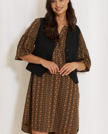 Marta Du Chateau Kjole 5879 Ellie Camel Black