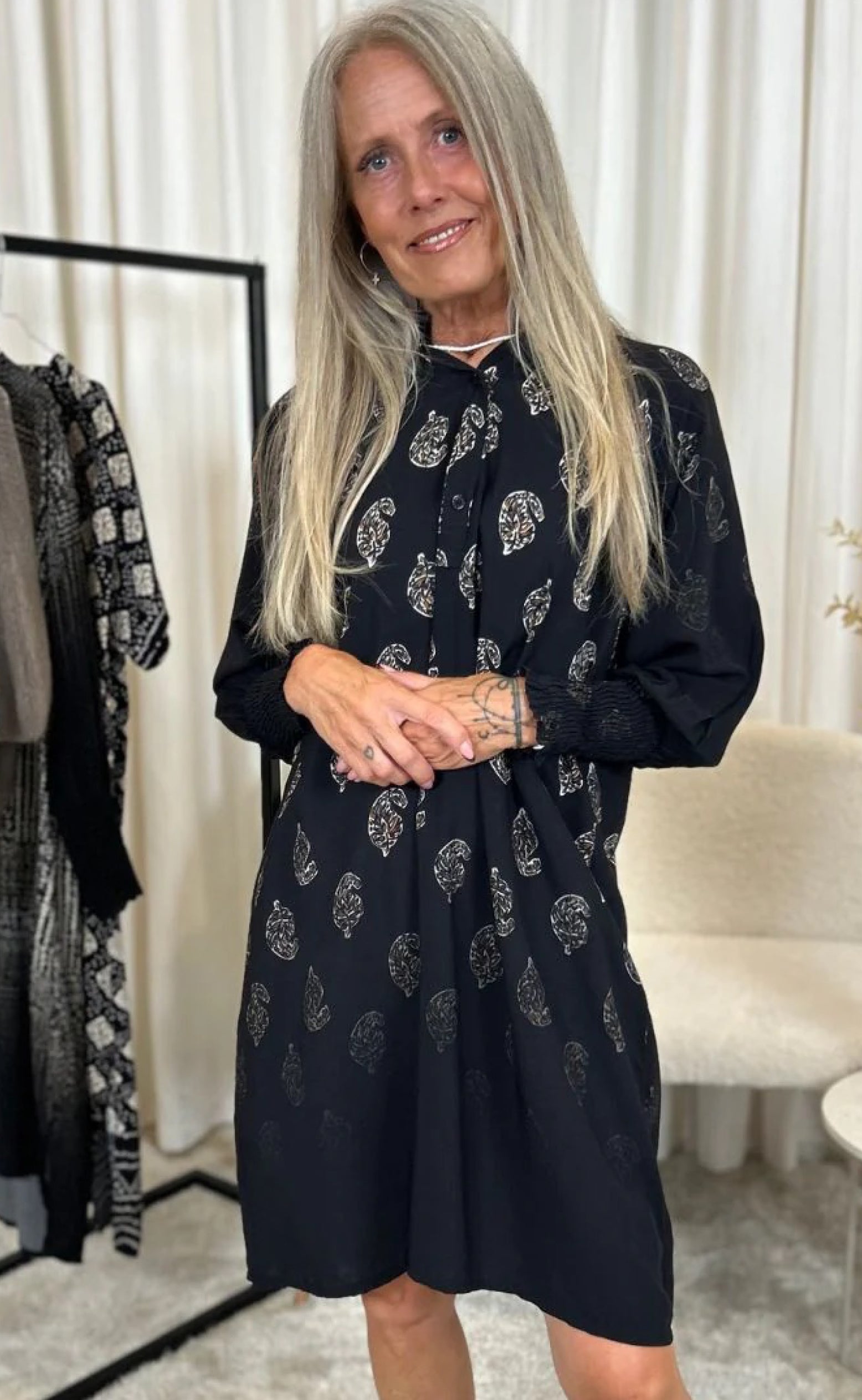 Marta Du Chateau Kjole Eva Black Faded