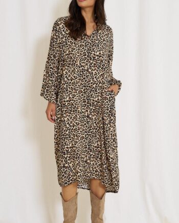 Marta Du Chateau Kjole 5892 Lærke Leo Print