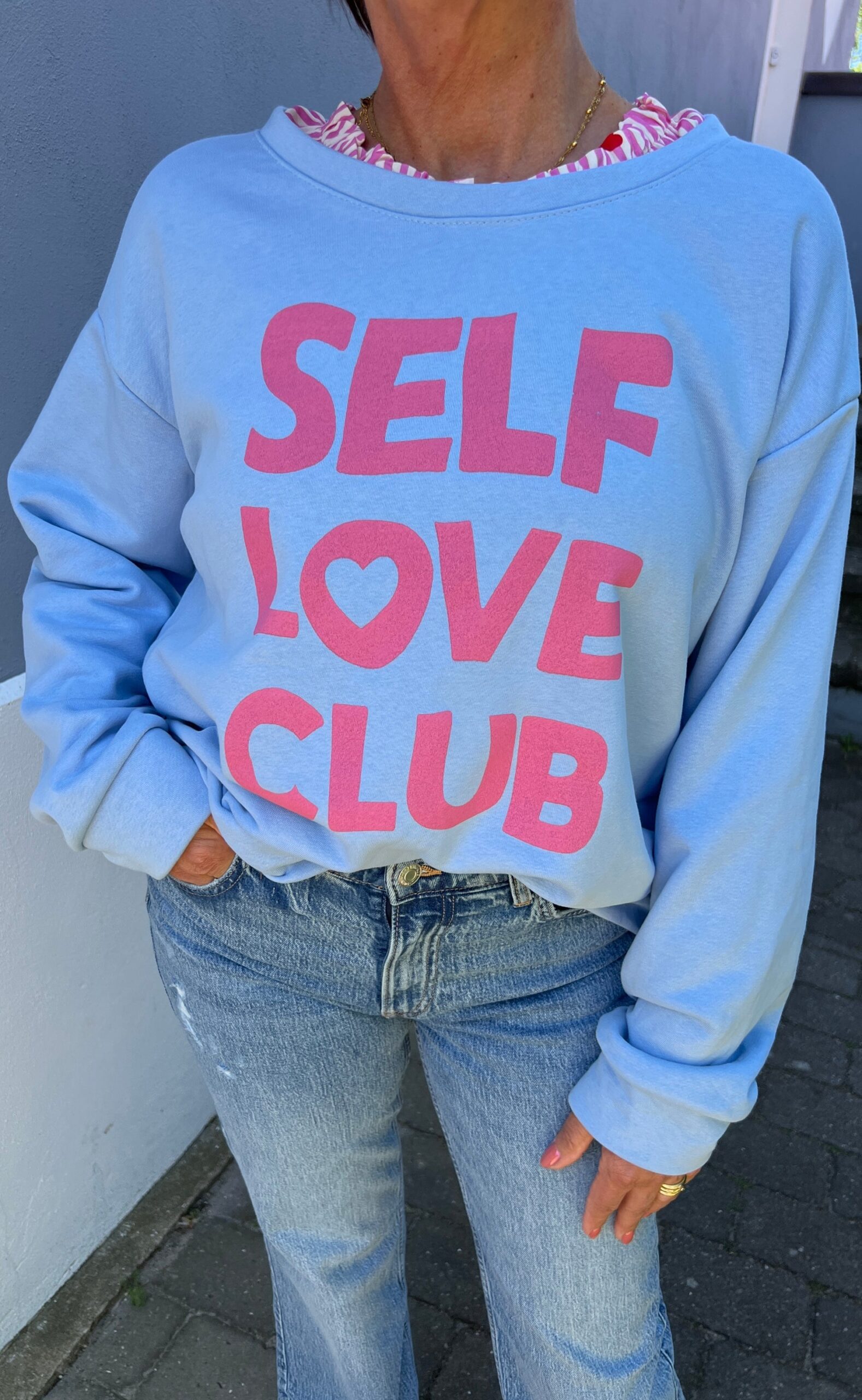 Marta Du Chateau Sweatshirt 69000 Luciana Cielo Rosa Baby Print