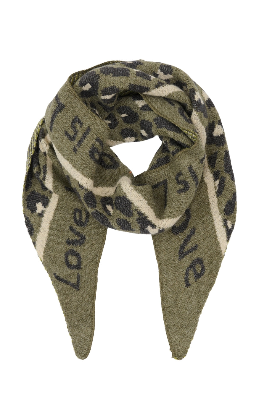 Marta Du Chateau Tørklæde Clio Dark Green
