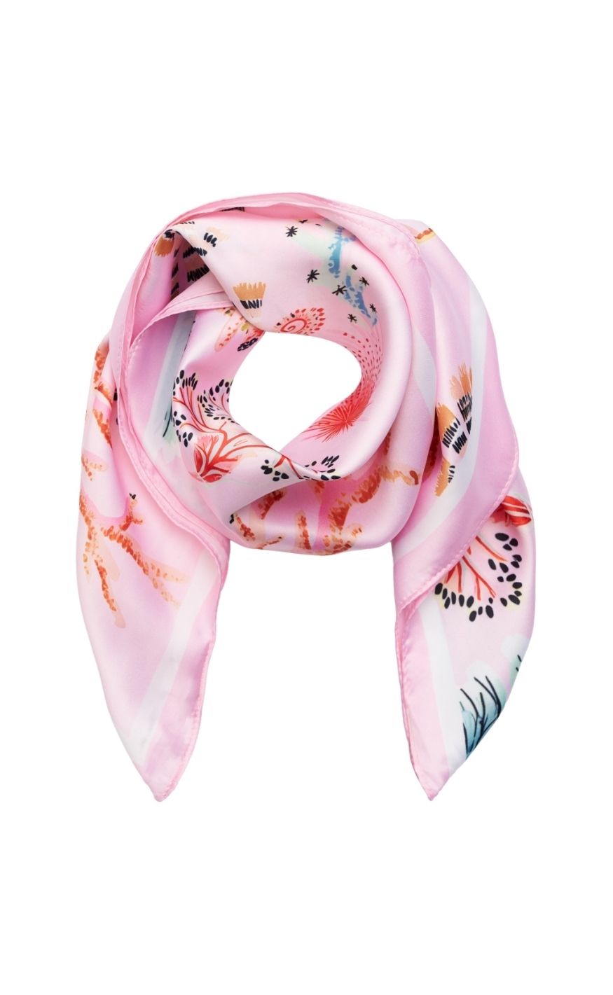 Marta Du Chateau Tørklæde Finja Pink3538