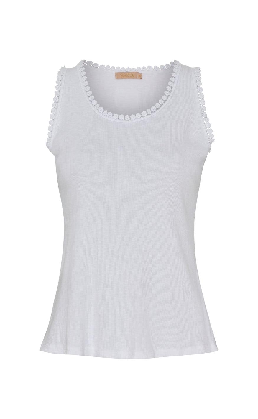 Marta Du Chateau Top Elfrida White