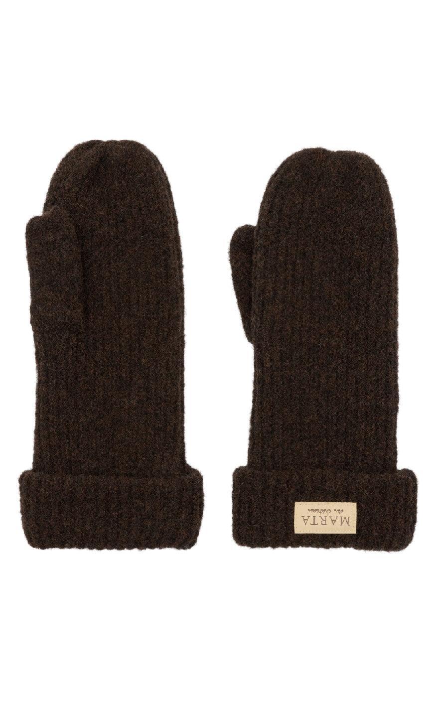 Marta Du Chateau Vanter Knit Mitten Brown
