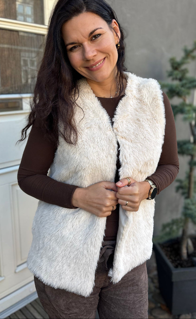Marta Du Chateau Vest Arlette Beige