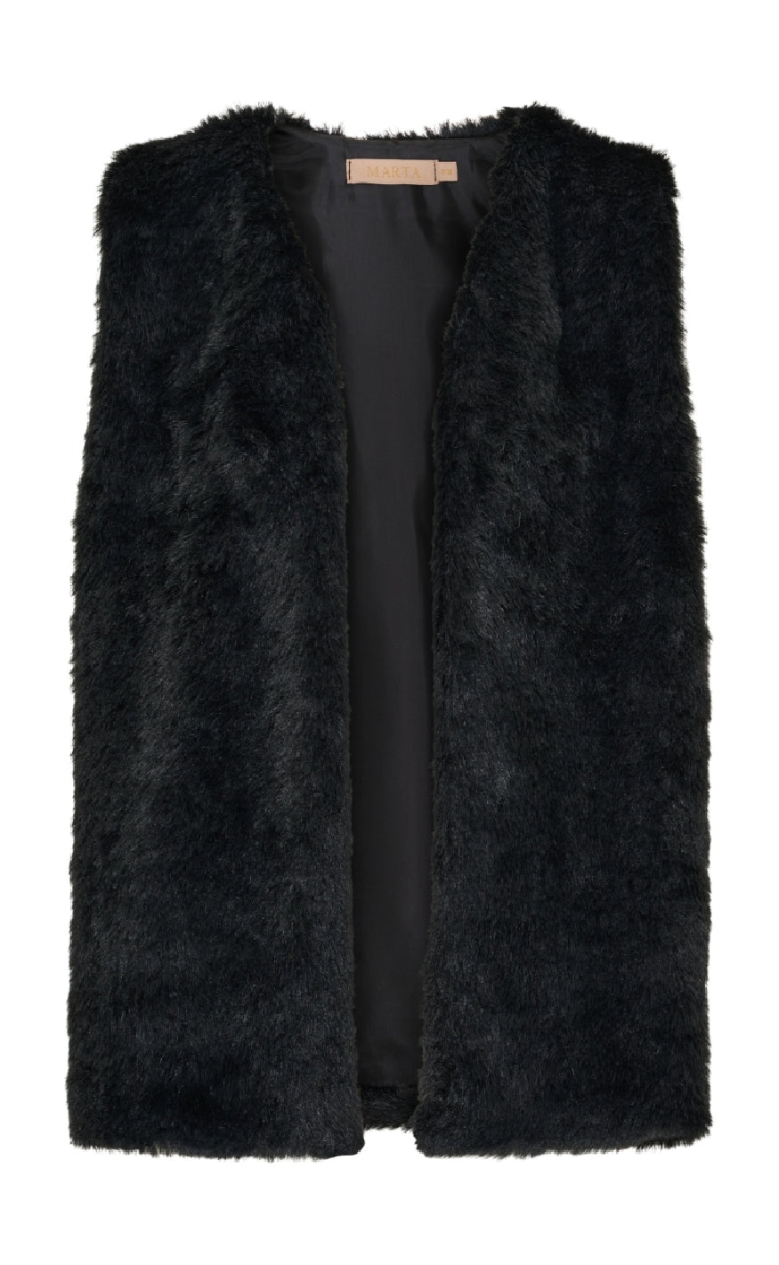Marta Du Chateau Vest Arlette Black
