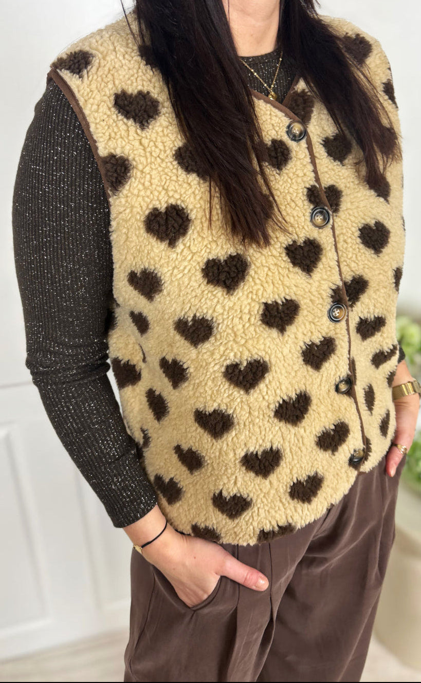 Marta Du Chateau Vest Dahlia Camello Moro
