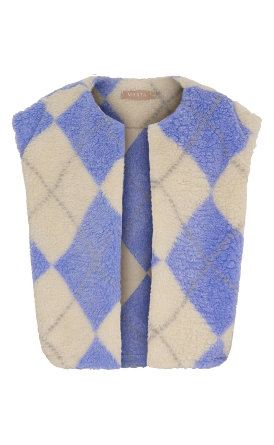 Marta Du Chateau Vest Pam Beige Blue