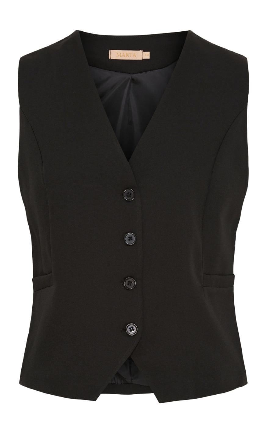 Marta Du Chateau Vest 81093 Vilde Black