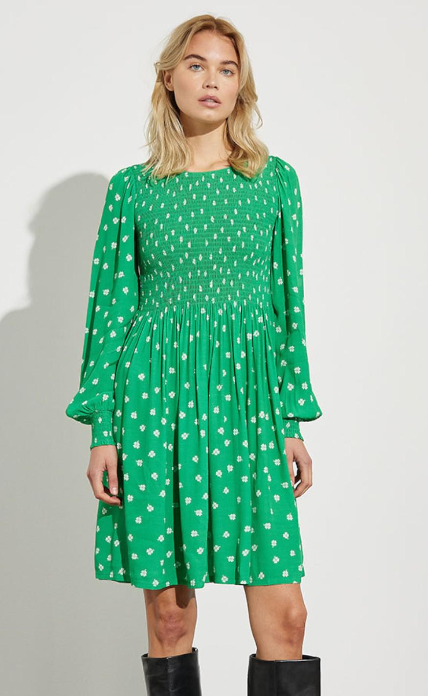 Mbym Kjole Brynnella- Lucky Leaf Print