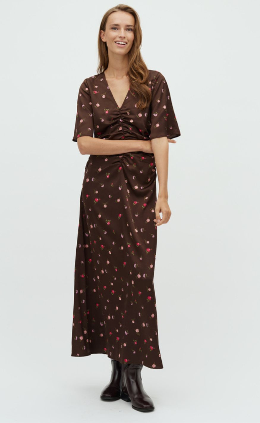 Mbym Kjole Ineya-  Dark Evaline Print