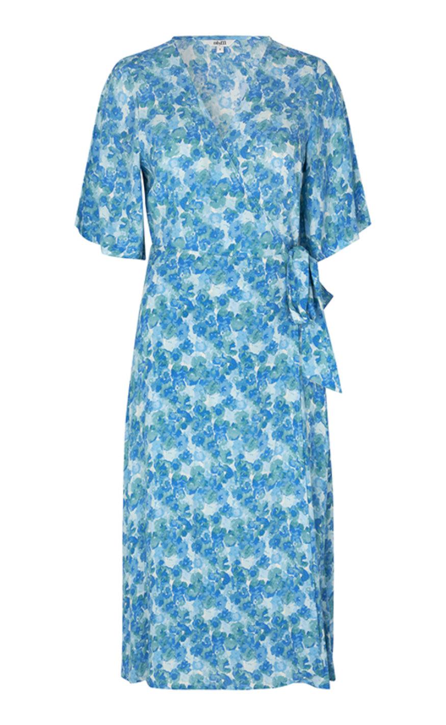 Mbym Kjole Ladonna Palina Print Blue