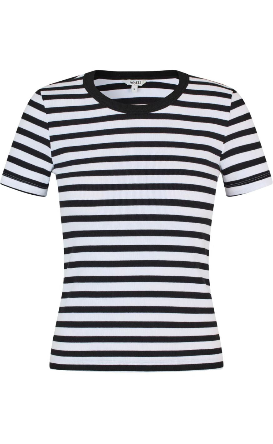 Mbym -shirt Otis- White Black Stripe