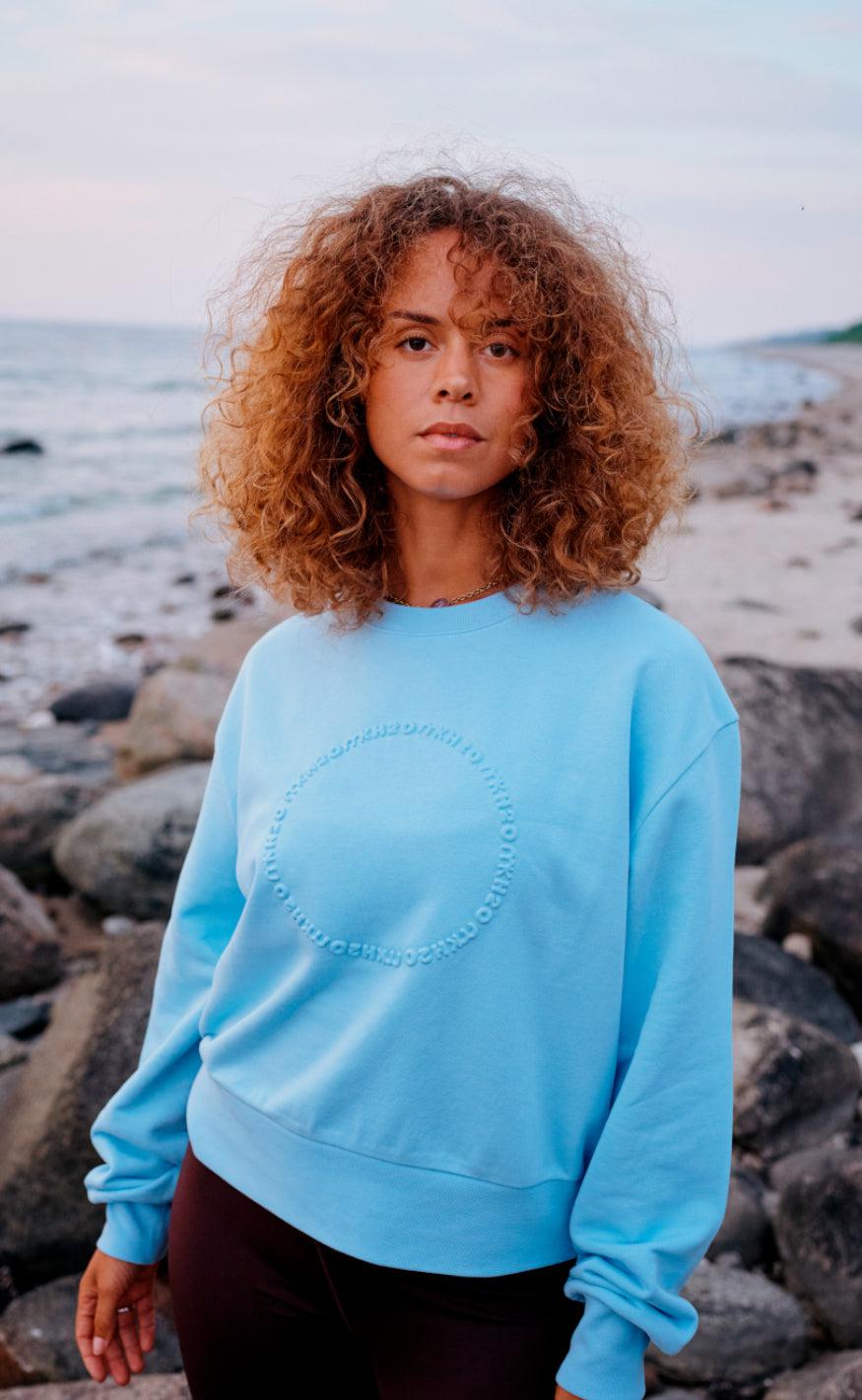 Mkxh2o Sweater 39 Neck Sweat Light Blue