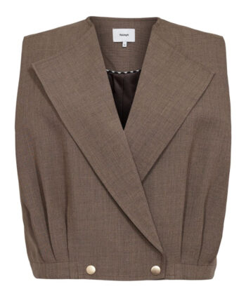 Nümph Vest Shelly Brown Lentil Melange
