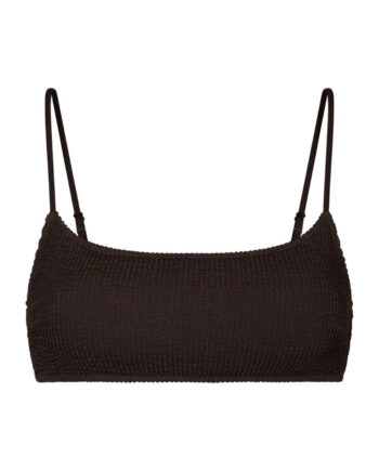 Neo Noir Bikini Overdel Skin Sand Crepe Dark Brown
