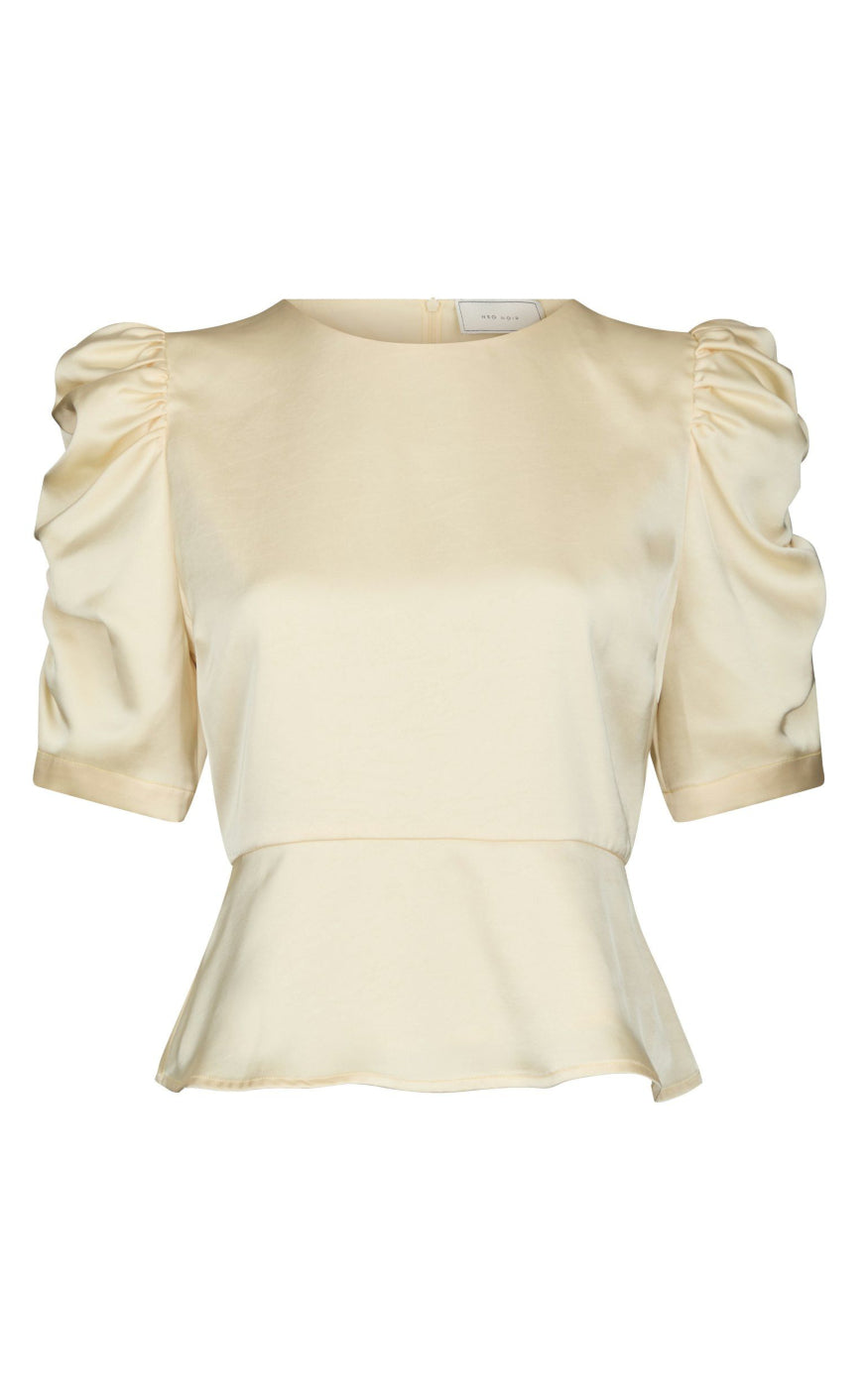 Neo Noir Bluse Benua Heavy Sateen Light Yellow