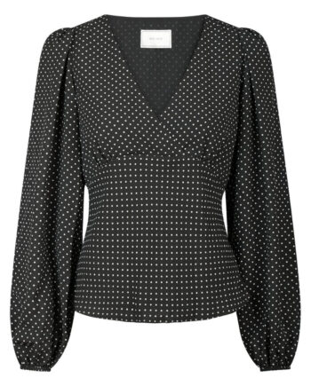 Neo Noir Bluse Jane Dot Black
