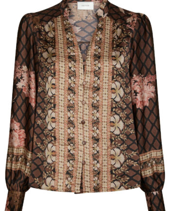 Neo Noir Bluse Massima Botanical Black