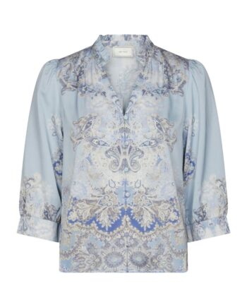 Neo Noir Bluse Roselle Artist Light Blue