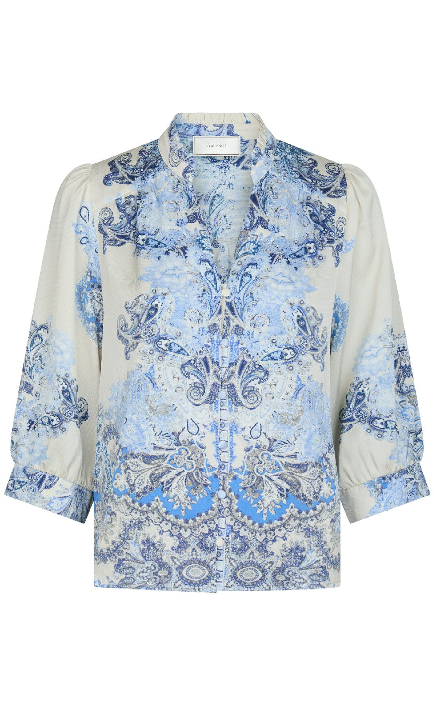 Neo Noir Bluse Roselle Artist Powder Blue