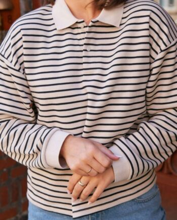 Neo Noir Bluse Sara Stripe Sand