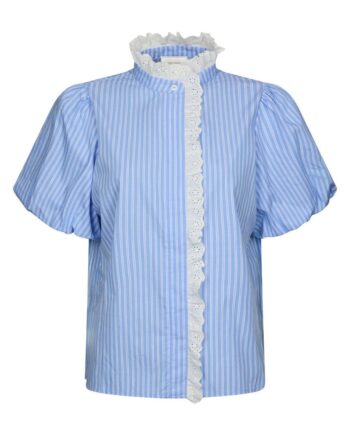 Neo Noir Bluse Ulia Stripe Blue Stripe