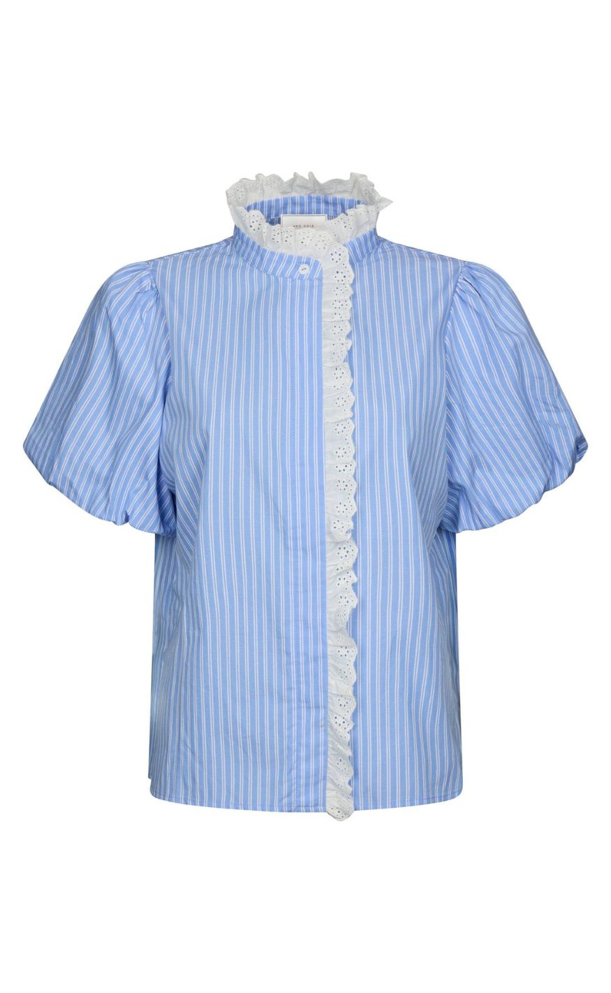 Neo Noir Bluse Ulia Stripe Blue Stripe
