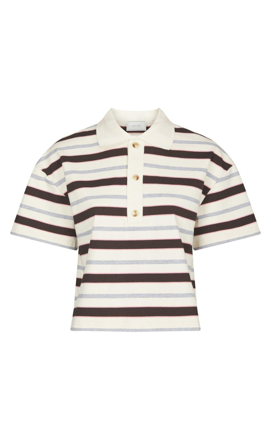 Neo Noir Bluse Vennera Polo Grey