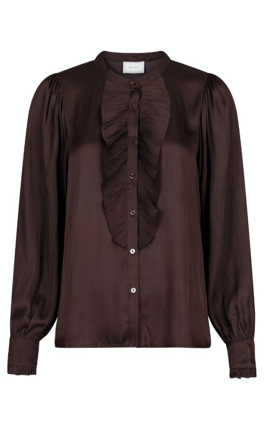 Neo Noir Bluse Zola Dark Brown