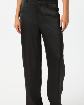 Neo Noir Bukser Emmett Heavy Sateen Black
