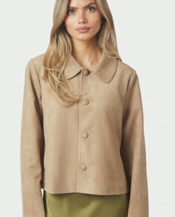 Neo Noir Jakke Nilo Faux Sand