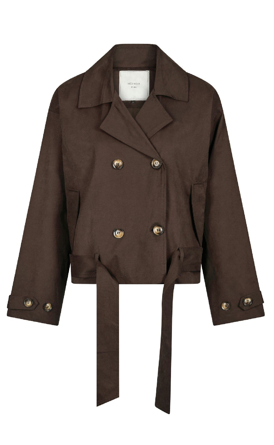 Neo Noir Jakke Sia Chocolate Brown