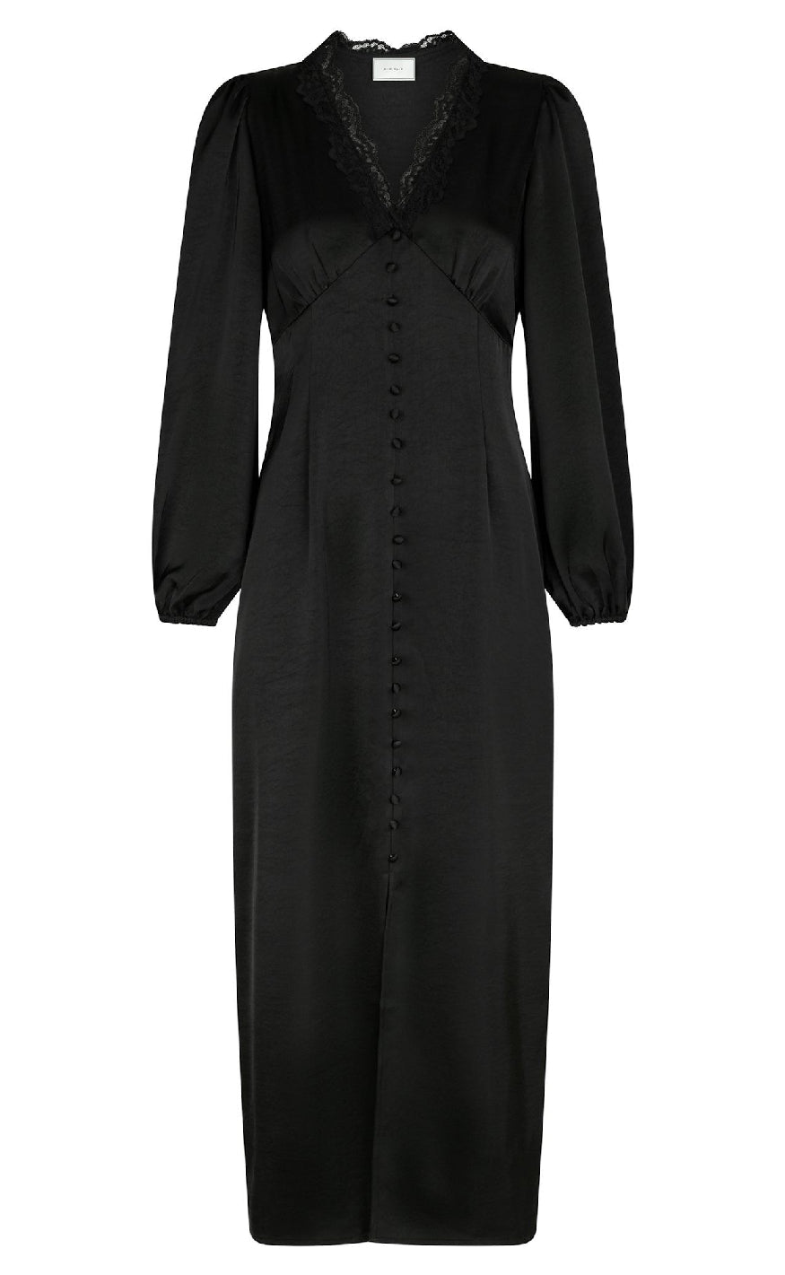 Neo Noir Kjole Anio Heavy Sateen Black