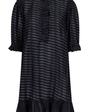 Neo Noir Kjole  Hani Graphic Black