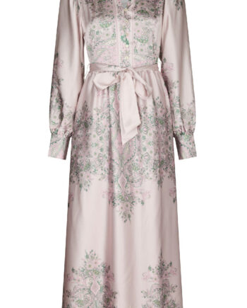 Neo Noir Kjole Nova Paisley Border Rose