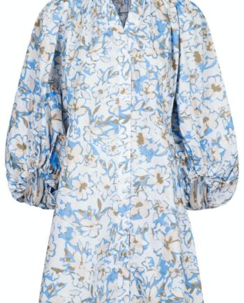 Neo Noir Kjole Reba Print White
