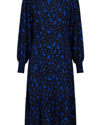 Neo Noir Kjole Vika Shade Blue Flower