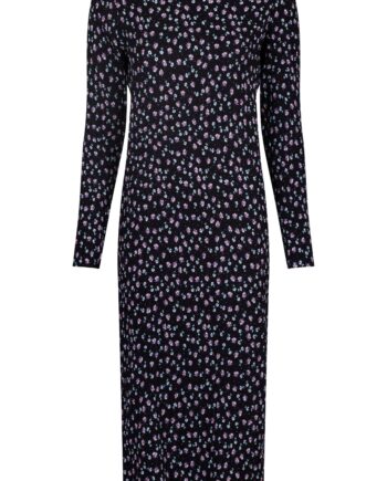 Neo Noir Kjole Vogue Flower Spray Black