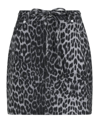 Neo Noir Nederdel Henrietta Grey Leopard