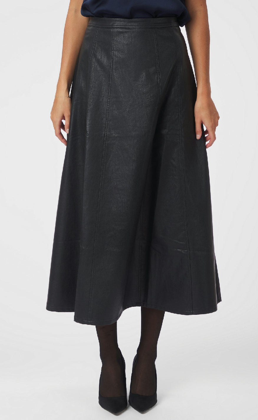 Neo Noir Nederdel Raya Faux Black