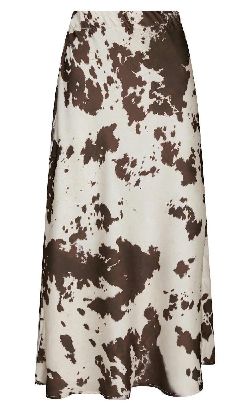 Neo Noir Nederdel Viso Cow Print Brown