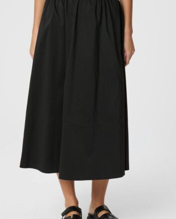 Neo Noir Nederdel Yara Poplin Black