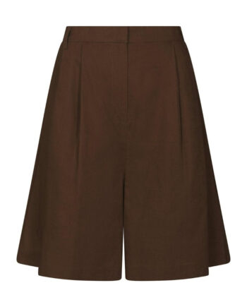 Neo Noir Shorts Nika Linen Dark Brown