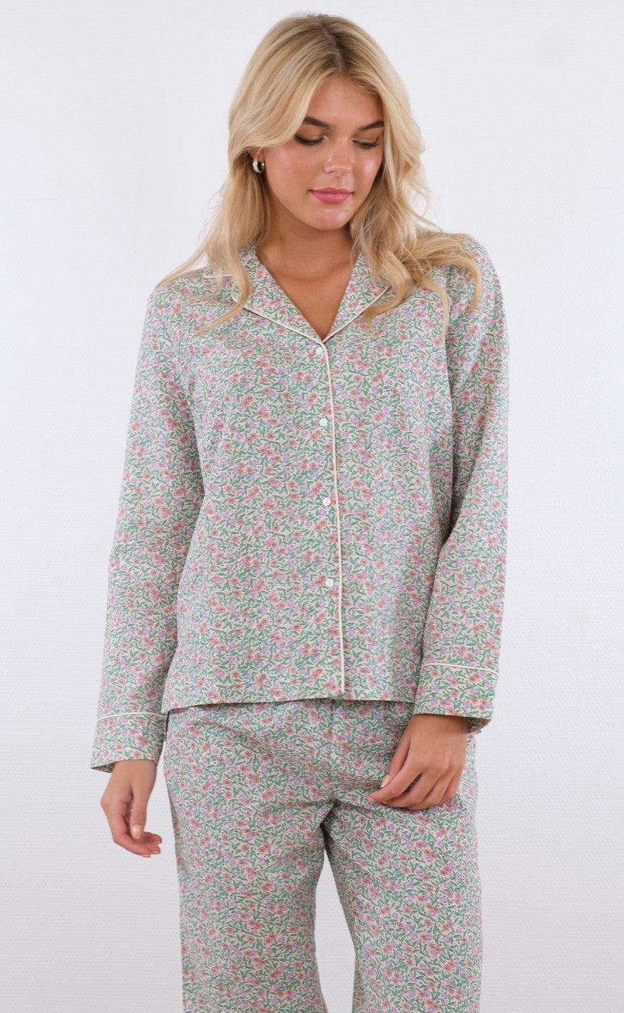 Neo Noir Skjorte Bellagio Floral Light Green
