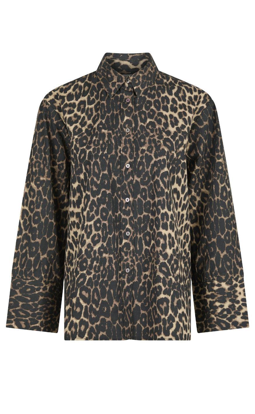 Neo Noir Skjorte- Dita Leopard